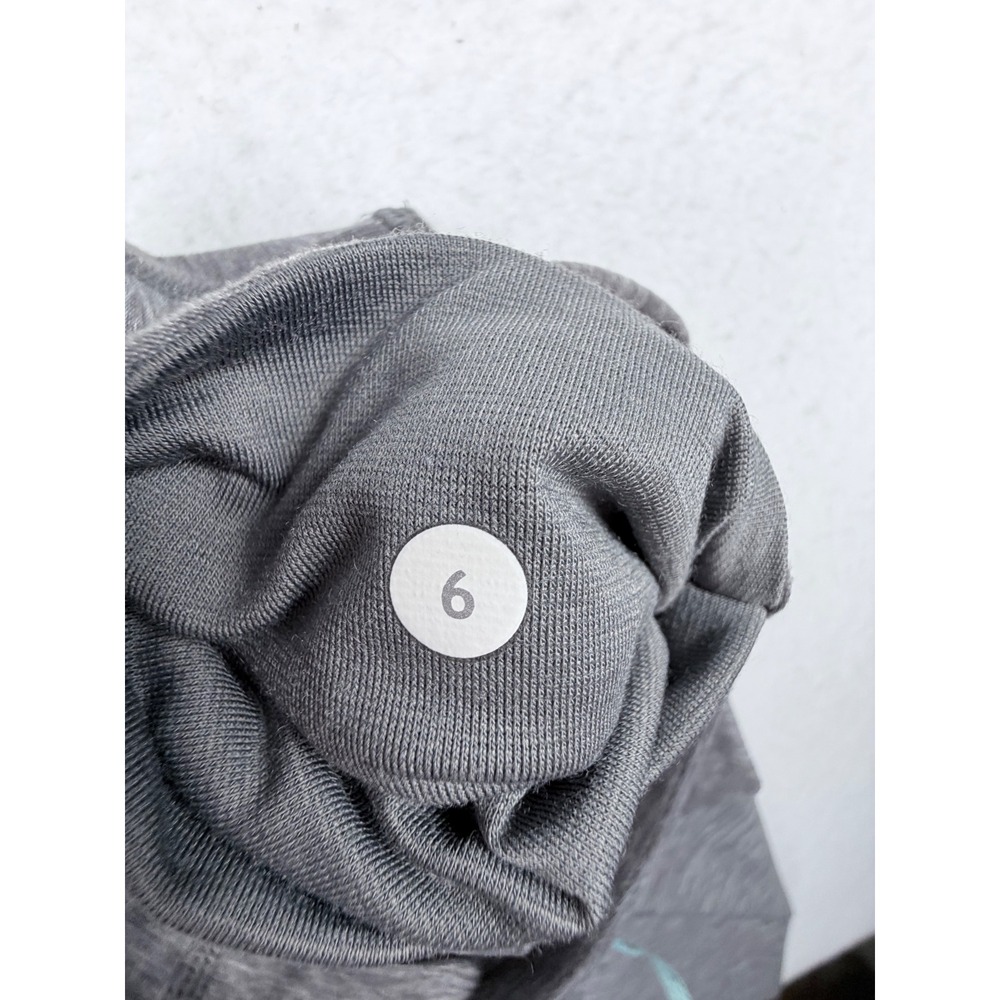 Lululemon Wunder Under Crop Leggings Heathered Grey Space Dye Size 6 Yoga Pants - Picture 2 of 5